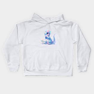 Flowers the Velociraptor Kids Hoodie